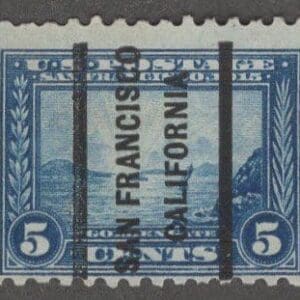 Scott# 403 "PANAMA PACIFIC" PERF 10 WITH SAN FRANCISCO PRECANCEL