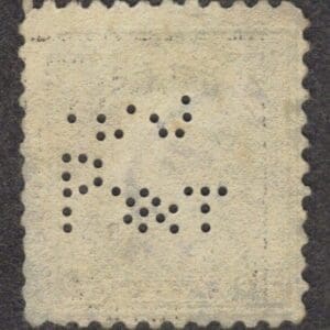 Scott# 514 "FRANKLIN" USED WITH WASH DOUBLE OVAL D131 PERFIN - Image 2