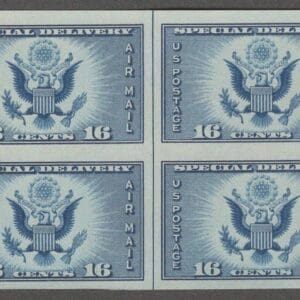 Scott# 771 "GREAT SEAL" MNH BLOCK (4) W/VERTICAL LINE, NGAI