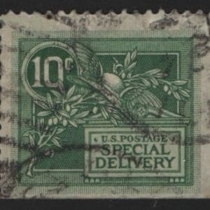 Scott# E7 "HELMET of MERCURY" USED, CDS CANCEL WITH NICE MARGINS