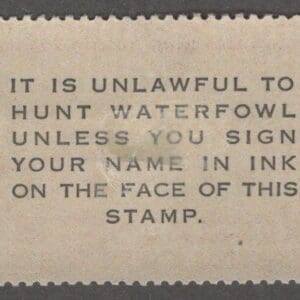 Alternative view of Scott# RW20 "DUCK STAMP" 1953 "BLUE WINGED TEAL" MINT