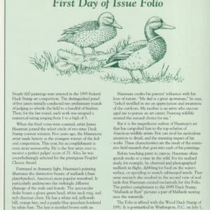Alternative view of Scott# RW62 DUCK STAMP 1995 "MALLARDS" P.C.S. FOLIO PAGES