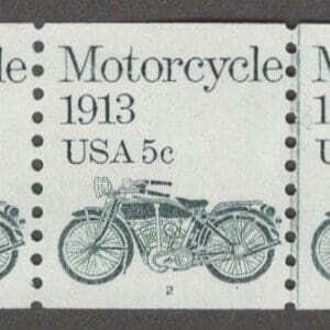 Scott# 1899 "MOTORCYCLE" MNH PNC5, PLATE# 2 WITH LINE PAIR, NICELY CENTERED
