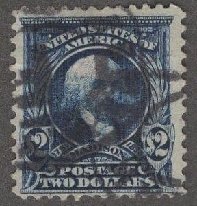 Scott# 312 "MADISON" USED WITH REGISTRATION CANCELS