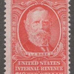 Scott# R600 "DOCUMENTARY - L.J. GAGE" MNH REVENUE SINGLE