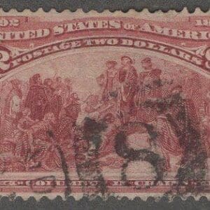 Scott# 242 "COLUMBIAN" USED, NUMERAL 8 CANCEL, NICELY CENTERED