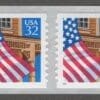 Scott# 2915D "FLAG OVER PORCH" MNH COIL PAIR, NICELY CENTERED