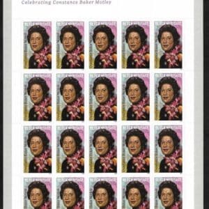 Scott# 5830 "CONSTANCE BAKER MOTLEY-BLACK HERITAGE" FULL SHEET (20)