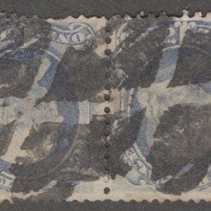 Scottt# 156 FRANKLIN, USED PAIR WITH NEGATIVE CROSSROADS CANCEL * SEE DETAILS *