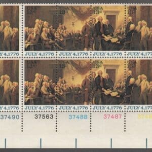 Scott# 1691-94 "DECLARATION OF INDEPENDENCE" PLATE BLOCK (10) MNH