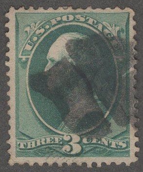 Scott# 184 "WASHINGTON" USED WITH A KILLER CORK FANCY CANCEL