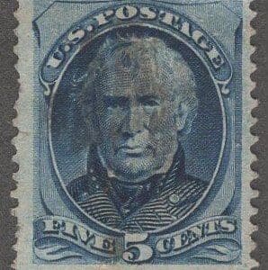 Scott# 185 "TAYLOR" USED WITH A SOCKED ON THE NOSE (SON) CANCEL