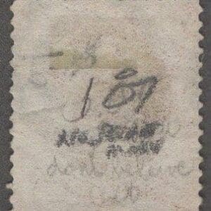 Alternative view of Scott# 187 "JEFFERSON" AMERICAN BANKNOTE, WIDE STYLE BULLSEYE CANCEL
