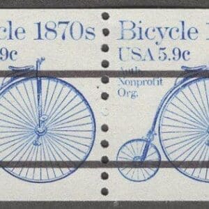 Scott# 1901A "BICYCLE" MNH PRECANCEL PAIR, NICELY CENTERED
