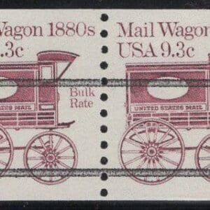 Scott# 1903A "MAIL WAGON" MNH PRECANCEL PAIR, NICELY CENTERED