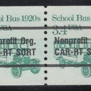 Scott# 2123a "SCHOOL BUS" MNH PRECANCEL COIL PAIR