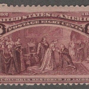 Scott# 236 "COLUMBIAN - RESTORED TO FAVOR" MNH, NICELY CENTERED