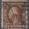 Scott# 377 WASHINGTON USED WITH A CDS AND NUMERAL 2 DUPLEX CANCEL