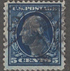 Scott# 378 "WASHINGTON" USED, CDS & DBL. OVAL CANCELS, NICELY CENTERED