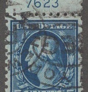 Scott# 466 "WASHINGTON" USED PLATE # SINGLE, CDS CANCEL, NICELY CENTERED