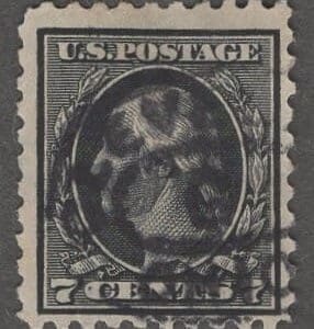 Scott# 469 "WASHINGTON" USED WITH A CLEVELAND, OHIO DOUBLE OVAL CANCEL