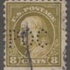 Scott# 470 "FRANKLIN" PERF 10, NO WMK WITH "POC" PERFIN PIEERCE OIL CO.