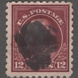 Scott# 474 FRANKLIN PERF 10 NO WMK USED WITH SON KILLER CANCEL