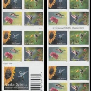 Scott# 5845-48 "GARDEN DELIGHTS" BOOKLET PANE (20) MNH