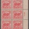 Scott# 630 "WHITE PLAINS" MNH SOUVENIR SHEET PLATE BLOCK (6) VERY NICELY CENTERED