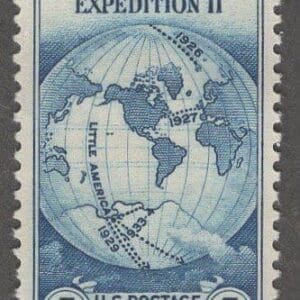 Scott# 753 WORLD MAP SPECIAL PRINTING SINGLE, MINT, NGAI