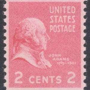 Scott# 806 "JOHN ADAMS" MNH SINGLE, NICELY CENTERED