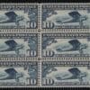 Scott# C10 "LINDBERGH-SPIRIT of SAINT LOUIS" PLATE BLOCK (6) MNH,