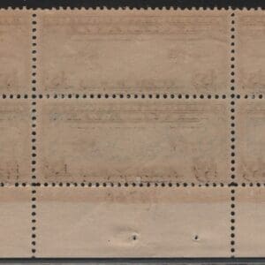Scott# C8 "MAP" PLATE BLOCK (6) MNH, P# 18746, NICELY CENTERED - Image 2