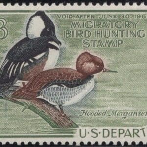 Scott# RW35 "DUCK STAMP"1968 "MERGANSERS" MINT, NICELY CENTERED CENTERED
