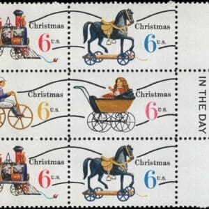 Scott# 1415a-18a CHRISTMAS TOYS PRECANCEL MAIL EARLY BLOCK (6) MNH