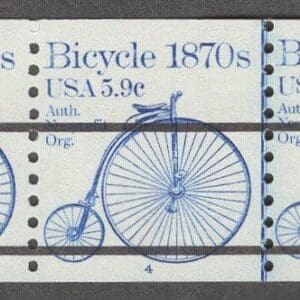 Scott# 1901A "BICYCLE" PRECANCEL PNC5, PLATE #4, MNH, NICELY CENTERED