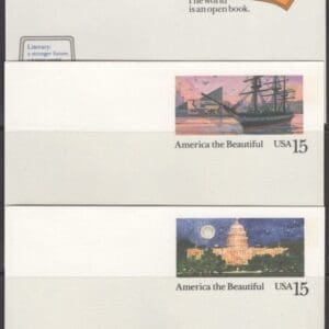 Alternative view of 1989-90 U.S.P.S. COMPLETE POSTAL STATIONARY YEAR SETS of (32) ITEMS