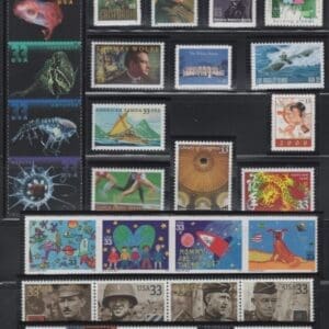 2000 COMMEMORATIVES YEAR SET (79) ISSUES, MNH *WITH BONUS MOUNTS*