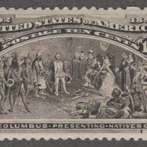 Scott# 237 "COLUMBIAN - PRESENTING NATIVES" MNH, NICELY CENTERED