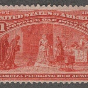 Scott# 241 "COLUMBIAN - ISABELLA PLEDGING HER JEWELS" MINT WITH 2024 CERT