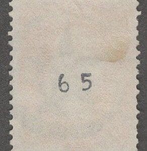Alternative view of Scott# 65 WASHINGTON USED WITH A FANCY CIRCLED FIVE POINT STAR CANCEL