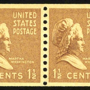 Scott# 840 "MARTHA WASHINGTON" MNH COIL SINGLE