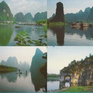 CHINA 1984 LANDSCAPES of GUILIN POSTAL CARD SET (10) WITH BEIJING CANCELS