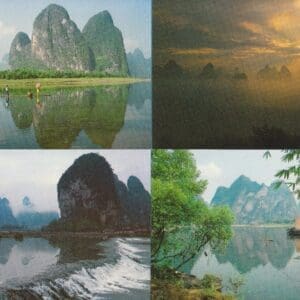 Alternative view of CHINA 1984 LANDSCAPES of GUILIN POSTAL CARD SET (10) WITH BEIJING CANCELS