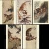 CHINA PRC 1985 YEAR OF THE TIGER POSTAL CARD SET (5) WITH BEIJING CANCELS + BONUS