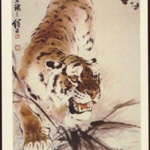 CHINA PRC 1985 YEAR OF THE TIGER POSTAL CARD SET (5) WITH BEIJING CANCELS + BONUS - Image 3