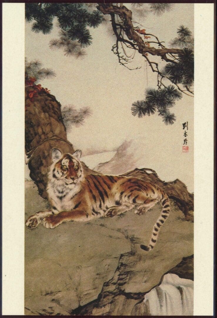 CHINA PRC 1985 YEAR OF THE TIGER POSTAL CARD SET (5) WITH BEIJING CANCELS + BONUS - Image 7
