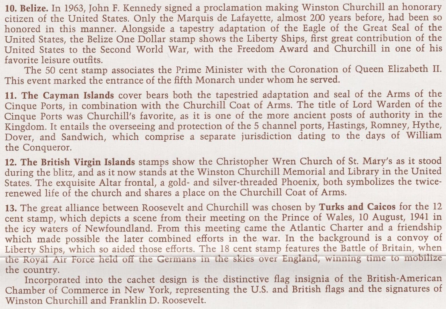 SIR WINSTON CHURCHILL 1874-1974 100 YEAR (20) COVER BOXED COLLECTION - Image 7