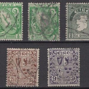 IRELAND USED LOT OF (5) OLD & DIFFERENT ISSUES