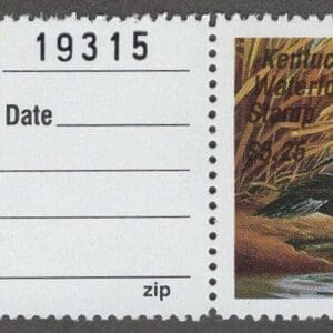 Scott# KYW-3 "1987 KENTUCKY WATERFOWL" WITH TAB, MNH
